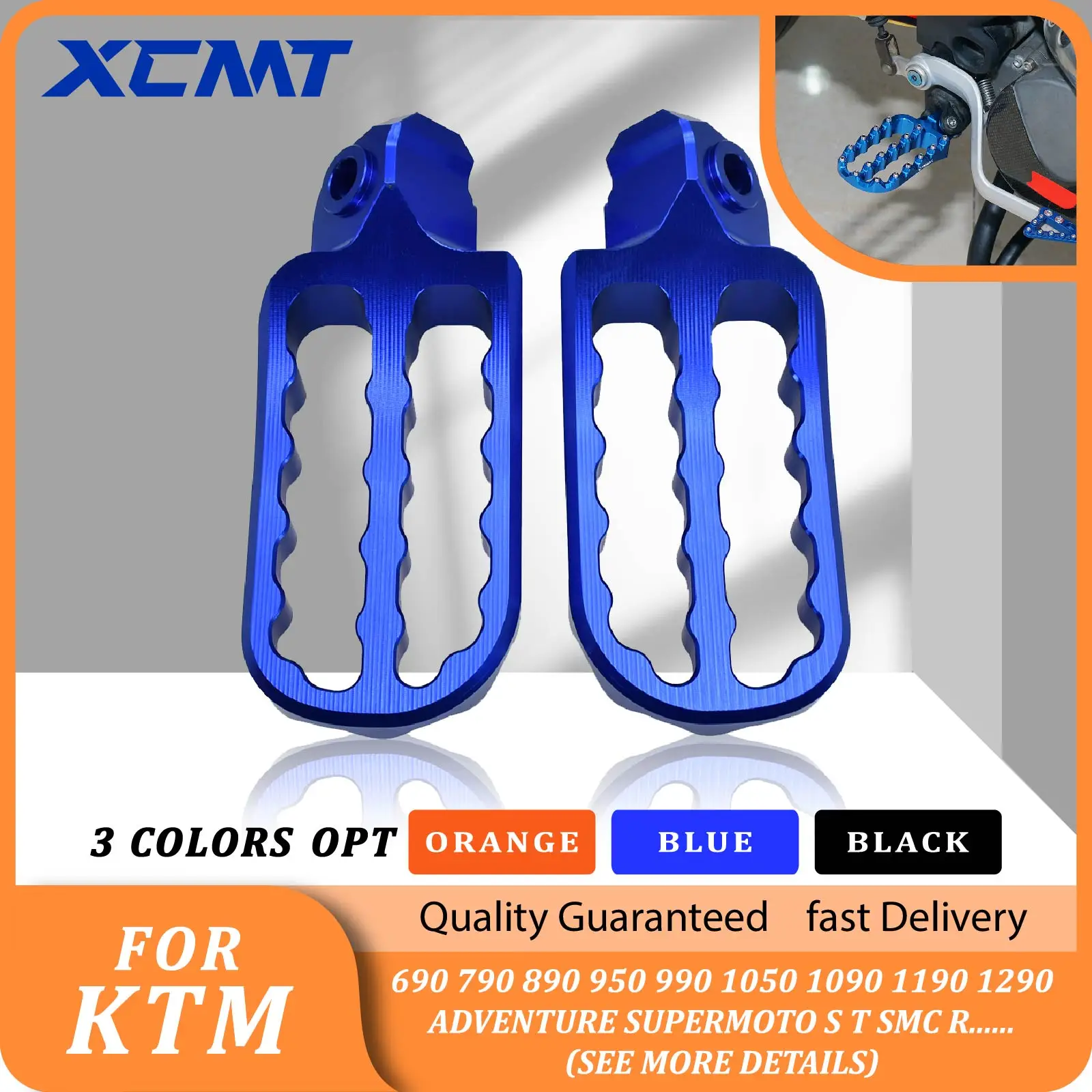 Motorcycle CNC Foot Rest Pegs Footrest Footpeg For KTM 690 790 890 950 990 1050 1090 1190 1290 Adventure Supermoto S T SMC R