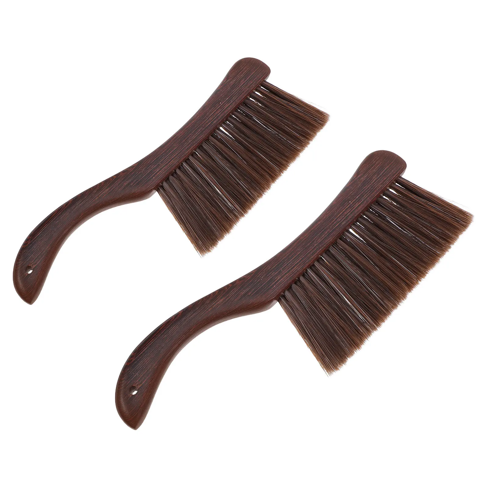 2Pcs Hearth Cleaning Brush Soft Bristle Dust Brush Wooden Handle Ash Sweeper for Wood Stove Coal Stove Fire Pit Maintenance