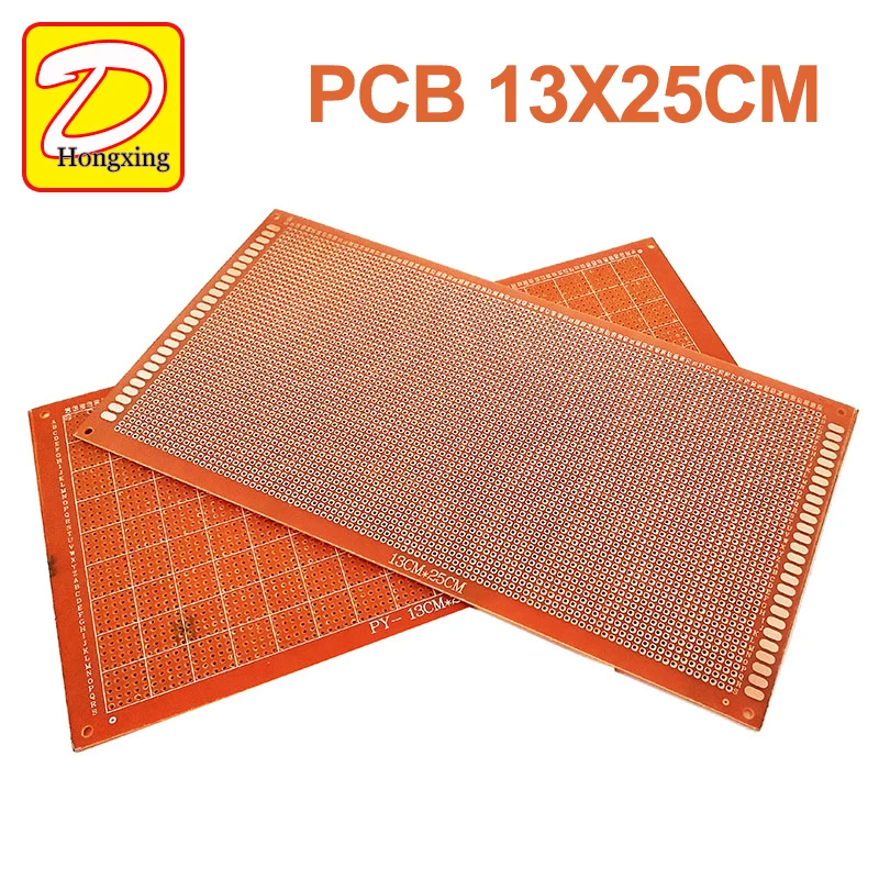 1pcs 13x25 cm 13*25cm Single Side Prototype 2.54mm PCB Breadboard Universal Experimental Bakelite Copper Plate Circuirt Board