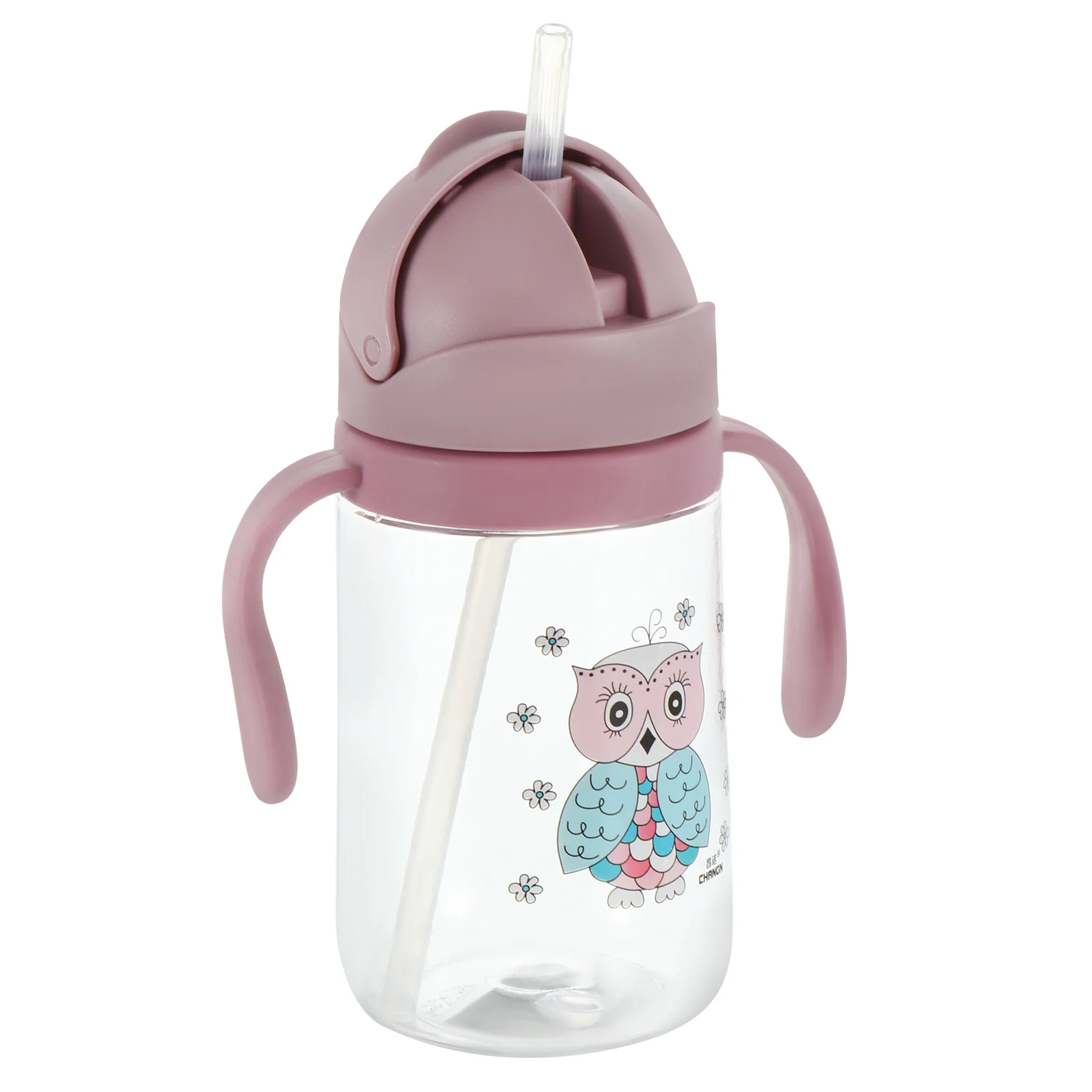 Children's Drinking Cup Water Bottle Kids with Handles Toddler Baby Leakproof Ppsu Straw Pupils