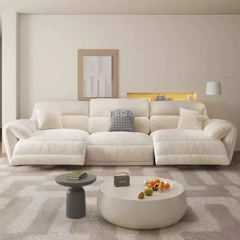 xx-Italian Beige Fabric Electric Sofa Full Size Modern Oversized Sofa Living Room Lounges Sleeper Divano Moderno Furniture Home^