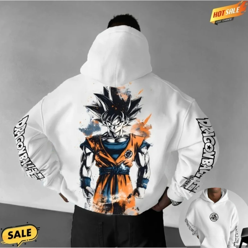 

Худи Dragon Ball для фитнеса и уличной моды, осень-зима 2026, 100% хлопок, с принтом Kid Buu, оверсайз, для мужчин, женщин, взрослых и детей