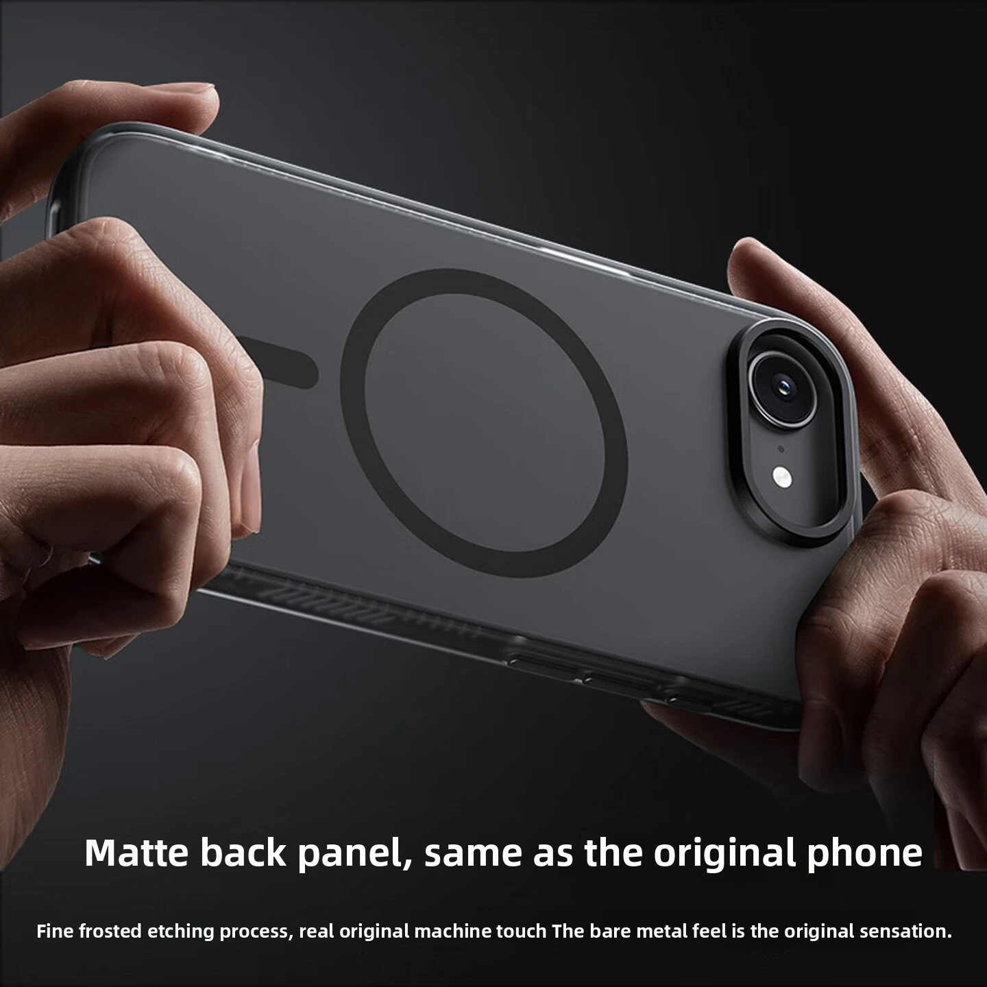 Nowe etui magnetyczne z przyjazną dla skóry akrylową powłoką do iPhone 17e 16e SE4, odporne na wstrząsy i przyjemne w dotyku, Funda — zdjęcie produktu 6