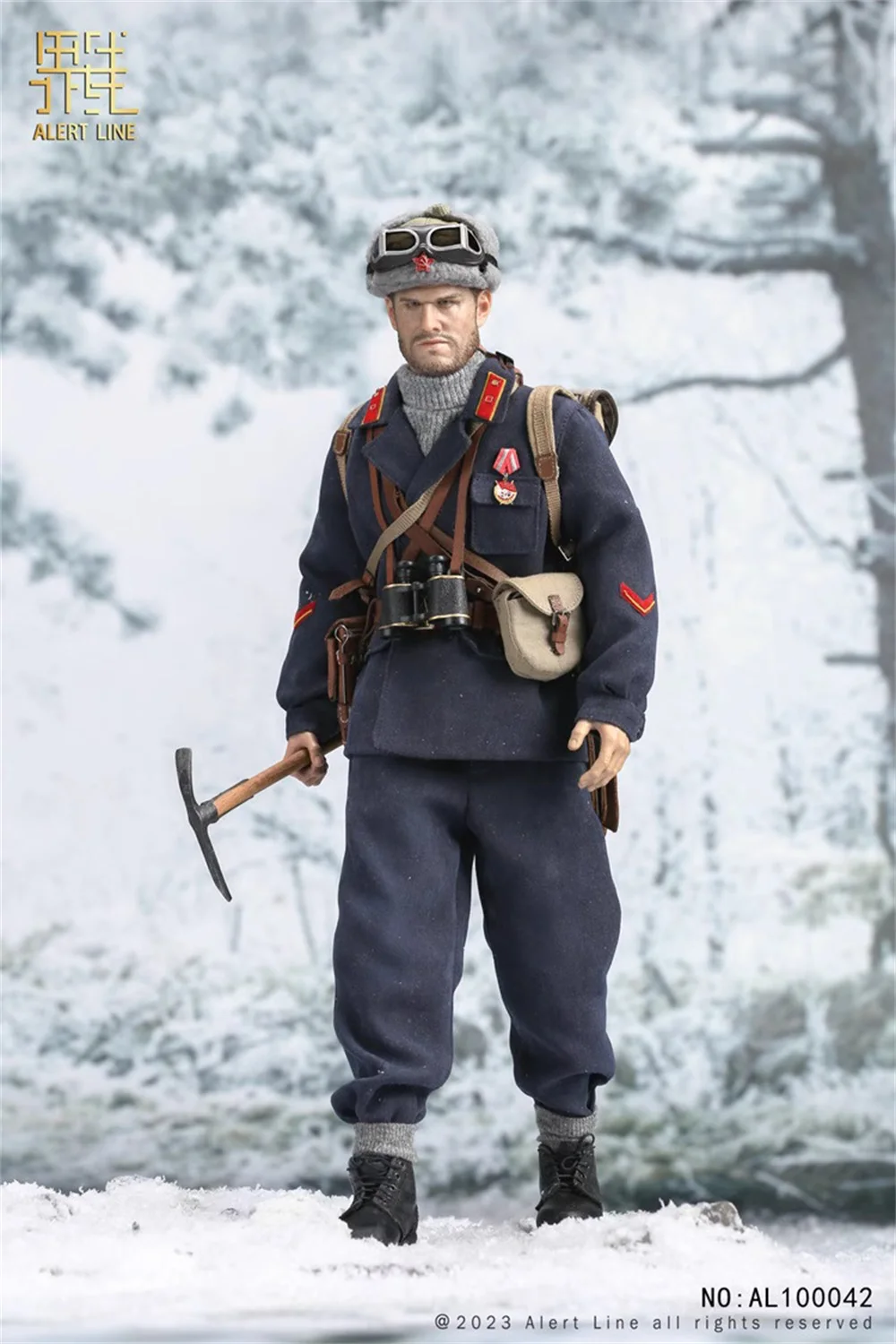 Red Alert AL100042 WWII Series Soviet Mountain Army Soldier Winter Movable Action Figure Gift For Fans Collect 1/6