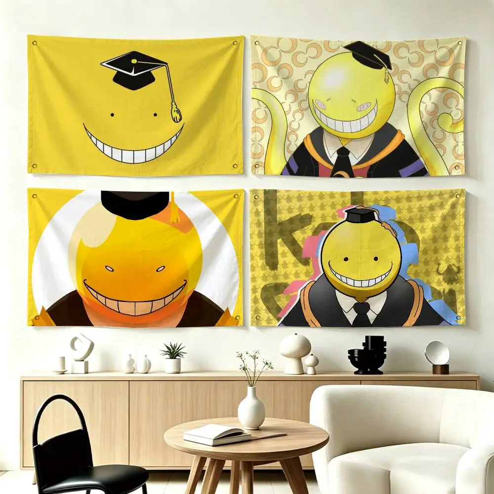 Ansatsu K-Kyoshitsu K-Koro sensei Flags for Bedrooms Home Decor Items Outdoor Decors Garage Decoration Flaga
