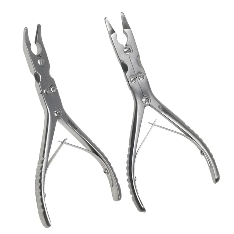 

Orthopedic Double Joint Rongeur Bone Rongeur Stainless Straight Curved Orthopedic Pet Instrument pet