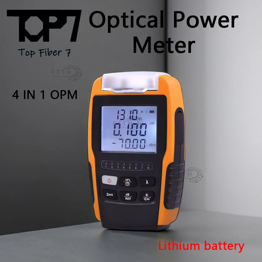 Optical Power Meter -70~+10dBm 4 in 1 Multifunction Fiber Network Cable Tester Visual Fault Locator1-30MW (optiona)