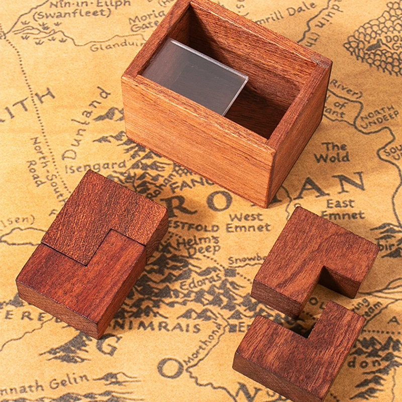Caja de rompecabezas de madera imposible de alta dificultad, rompecabezas para adultos y adolescentes, juguetes de prueba IQ, juegos educativos de desafío mental