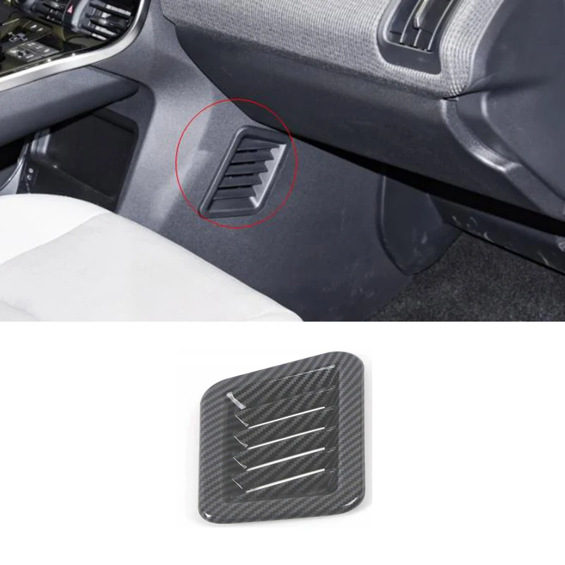 Carbon Fiber Car Co Driver Side Vent Outlet Cover Protect for Toyota BZ4X EA10 Subaru Solterra 2023 2024 Accessories Auto Kit