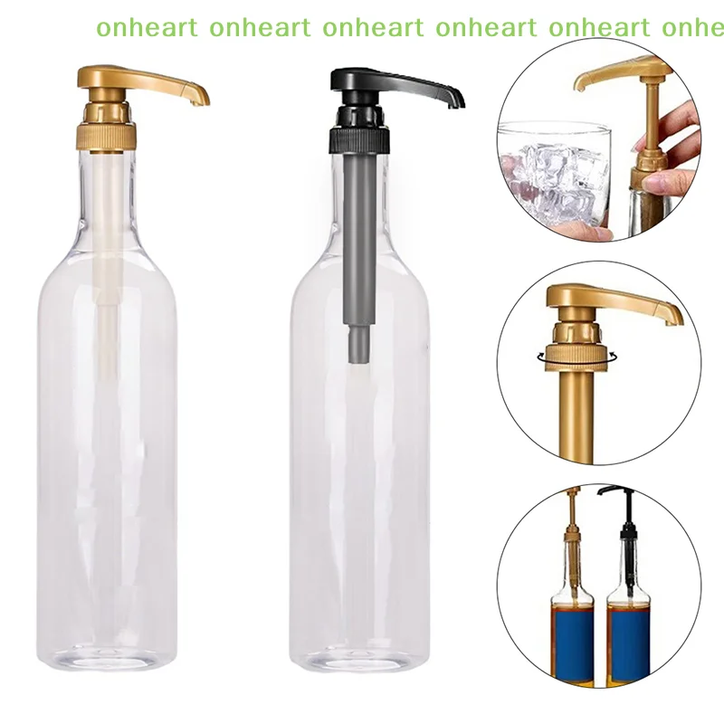 Garrafa de 750ml Transparente com Bomba Dosadora para Xarope de Café, Mel, Leite e Outros Líquidos - Tipo Jarra/Recipiente