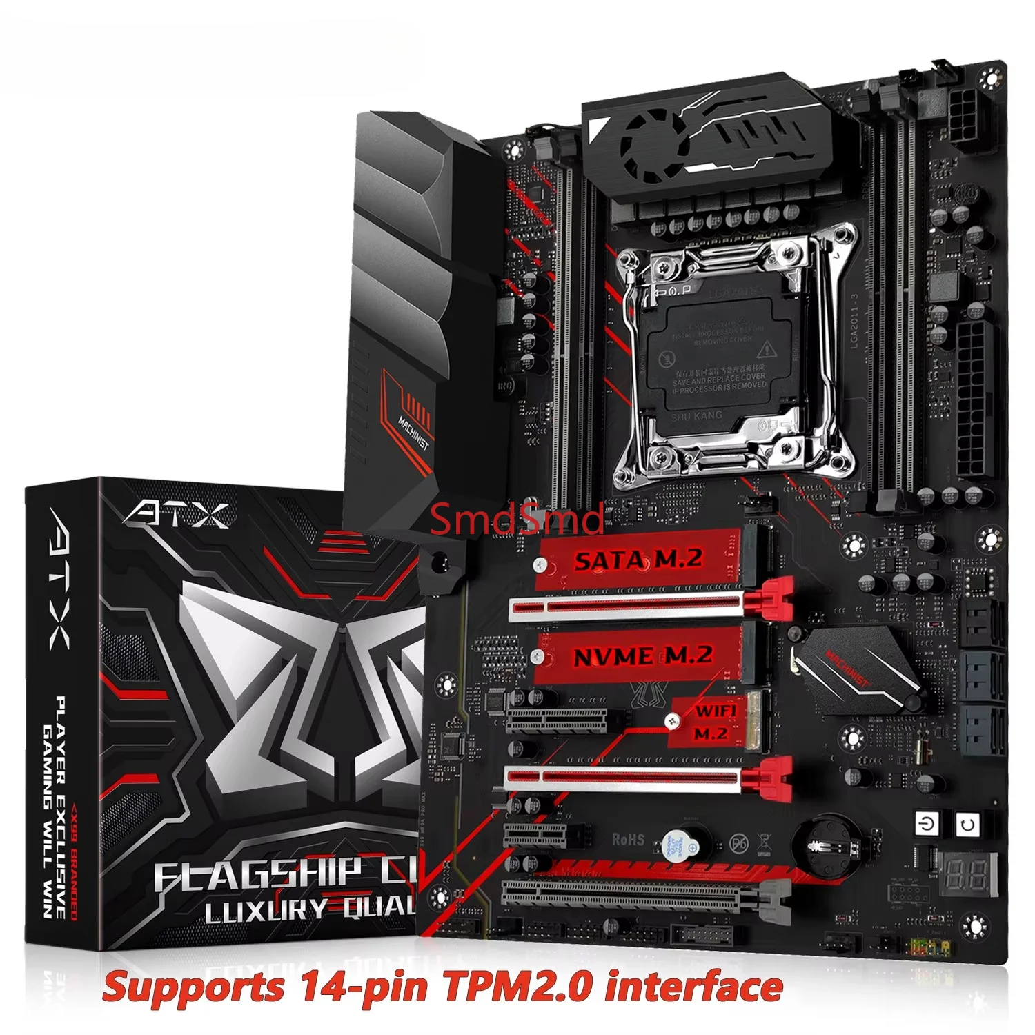X99 MR9A PRO MAX Motherboard Support TPM2.0 LGA 2011-3 Intel Xeon E5 V3&V4 CPU DDR4 RAM Memory NVME/SATA USB3.0 ATX