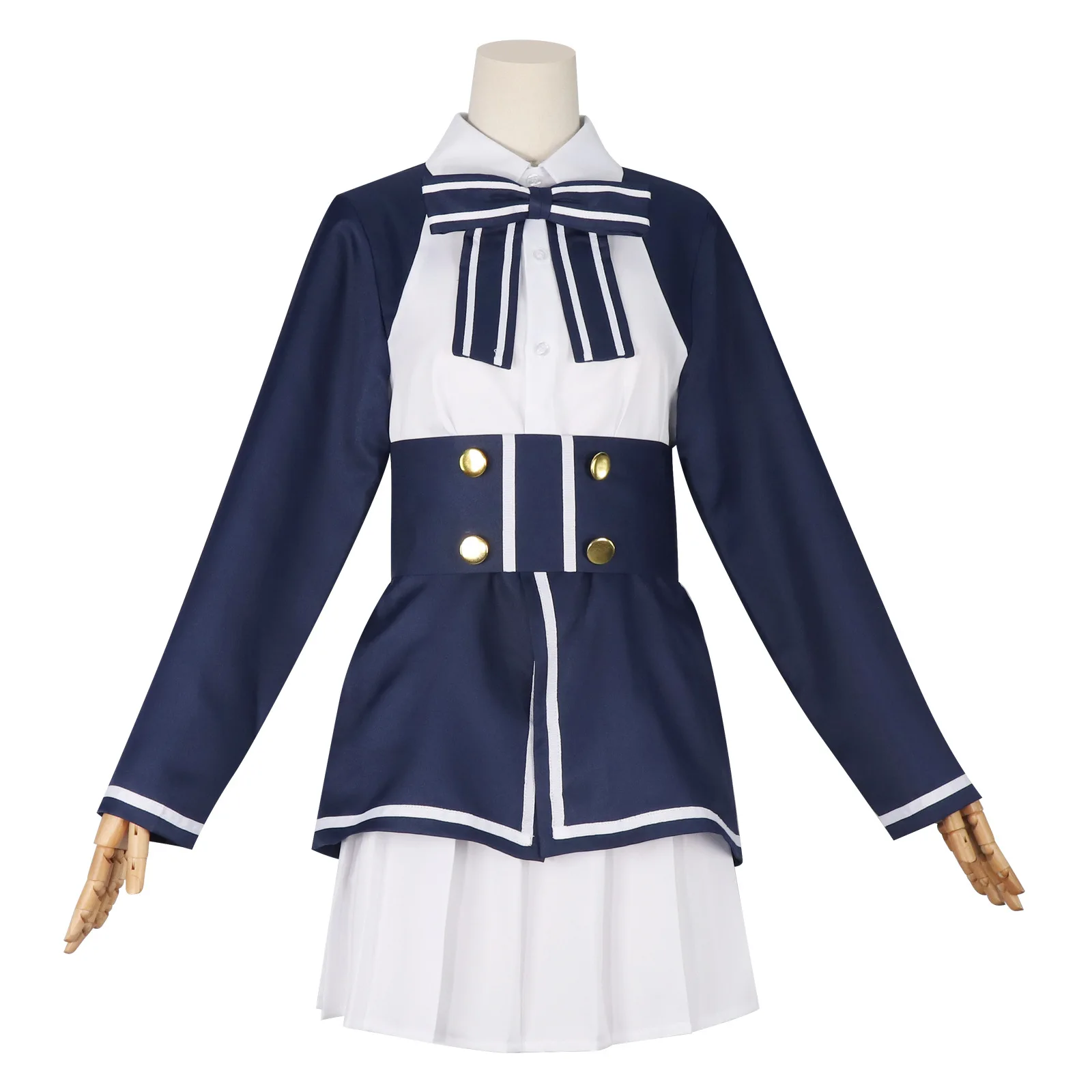 

《Customize》Anime Minamoto Sakura Cosplay Costume Women JK Dress Uniform Suits Halloween Christmas