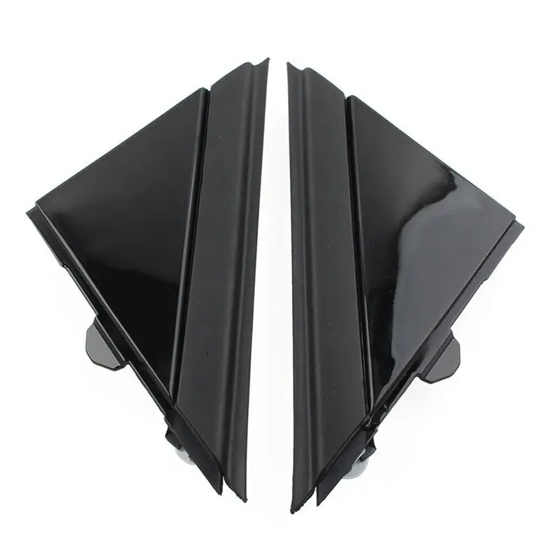 

Ingenious-2 PCS Rear View Mirror Triangle Mirror Decorative Plate Bright Black ABS 1SH17KX7AA 1SH16KX7AA For Fiat 500 2012-2019
