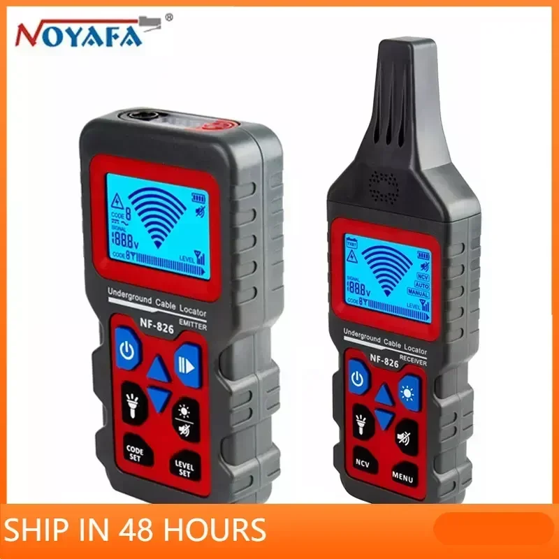 

Noyafa NF-826 Wire Tracker Portable Telephone Cable Tester Locator Underground Pipe Pipeline Path Detector Professional Finder