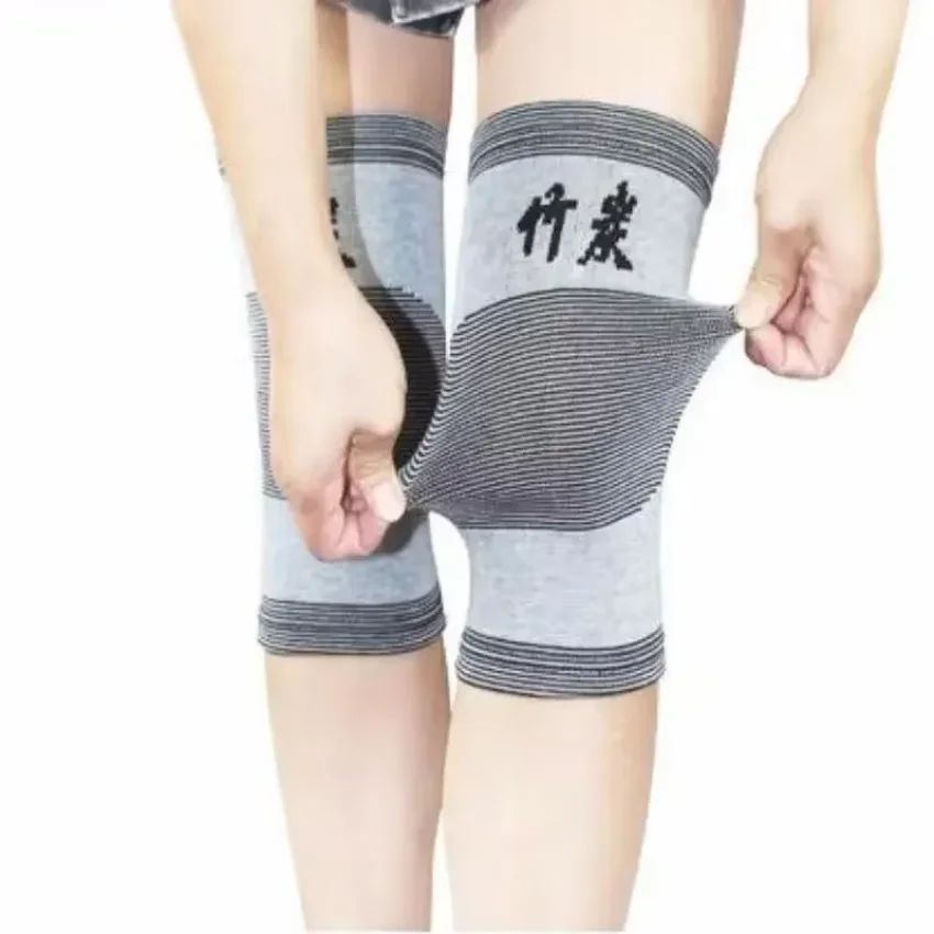 Autumn and Winter Cold As Warm Bamboo Charcoal Knee Pads Unisex Sports Breathable Leg Covers Elastic Tight Slim Legs Socks Gifts
