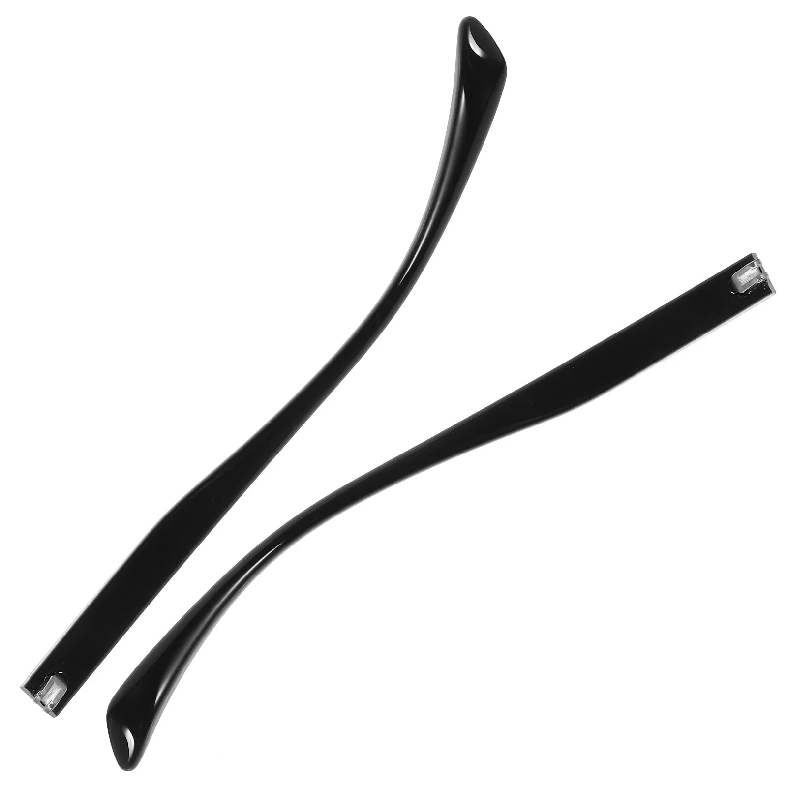 

1Pair Skin-Friendly Eyeglass Replacement Temple Arms High-Strength Wear-Resistant Metal Glasses Legs for Universal Eyewear