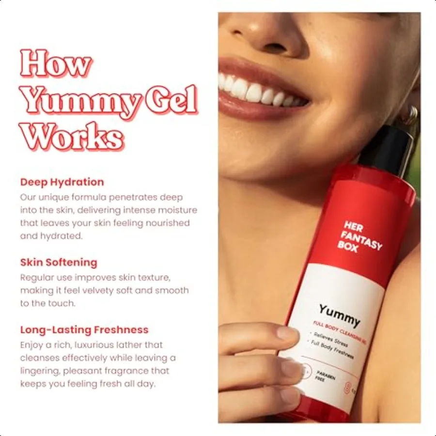 Yummy Body Wash Indulgent Lussuoso Body Wash per una pulizia profonda Idratante e nutriente per la pelle Profumo rinfrescante per tutta la pelle