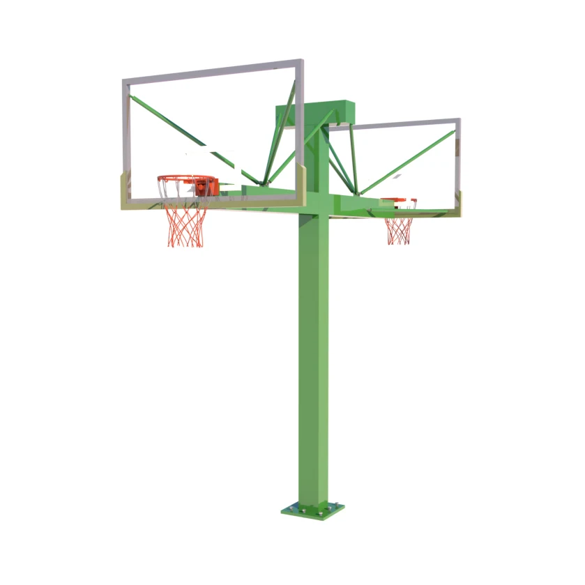 

Heavy-Duty Adult Outdoor Basketball Stand with Movable Standard Frame for School Square or Home Usepromote sales