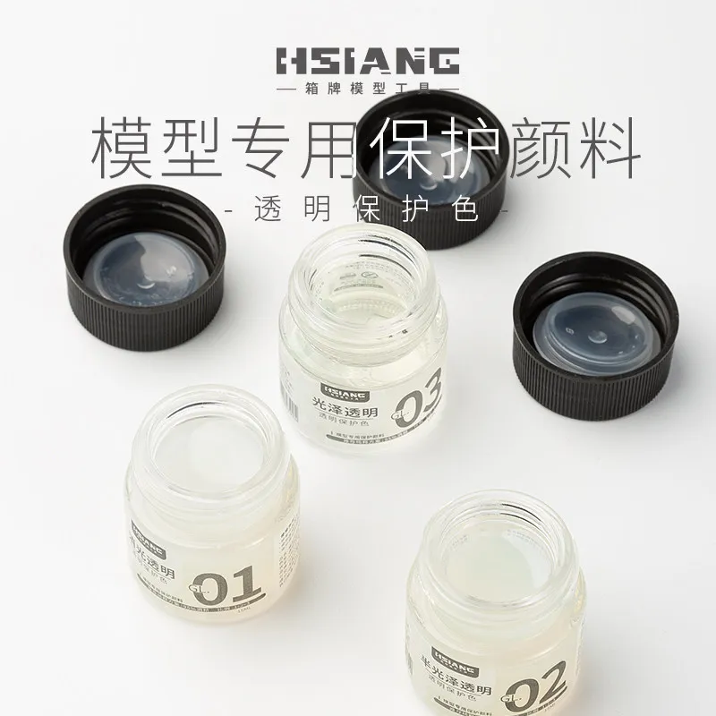 Water-based Pigment Paint 15ml Transparent Gloss Protection Military Figurines GK Extinction Light Oil Sprayable Pen Coating