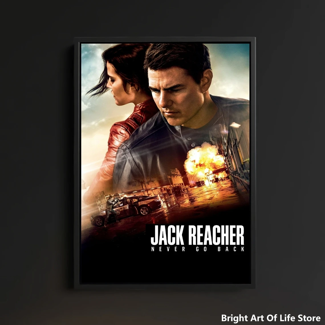 

Jack Reacher Never Go Back (2016) Movie Poster Star Actor Art Cover Canvas Print Decorative Painting (No Frame)