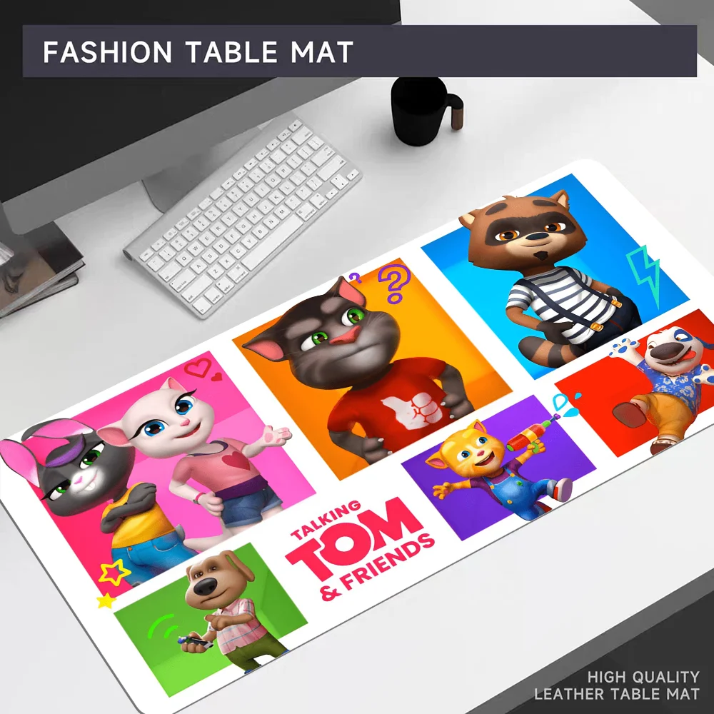 Talking-Tom And Friends Non-slip Lockedge PC Gaming Mouse Pad Gamer Desk Mats Keyboard Pad Mause Pad Muismat for PC Mouse Carpet