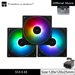 Thermalright TL-S12-S chassis fan high performance 4pin PWM 12 cm ARGB aperture fan