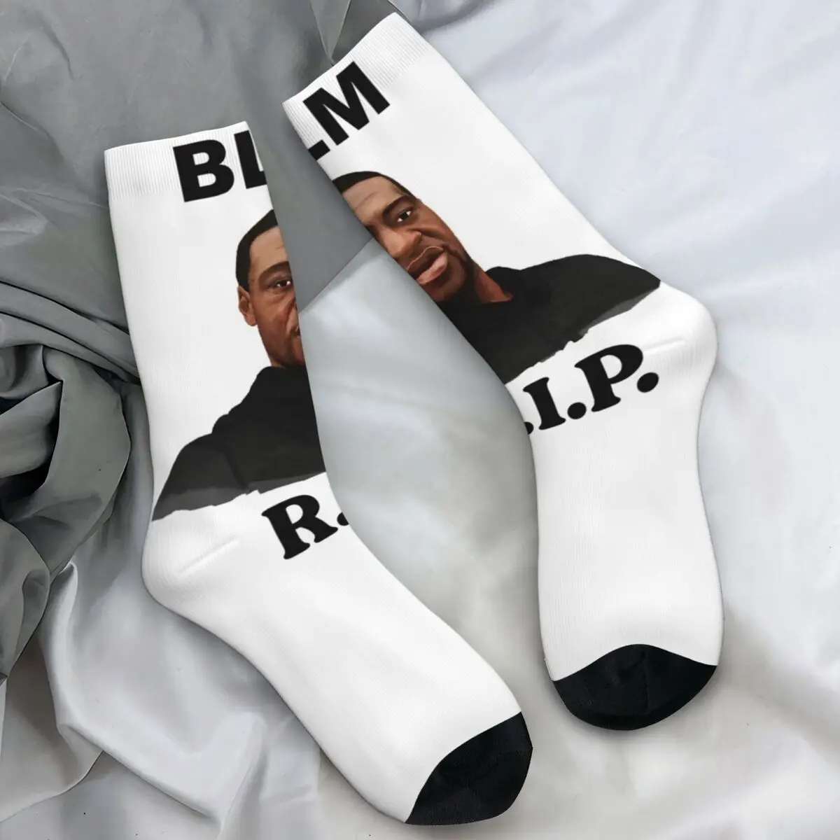 

Rip George Floyd, я не могу дышать чулки, мужские носки «Справедливость» для Джорджа Флойд, «Черные жизни имеют значение», противоскользящие носки для скейтборда