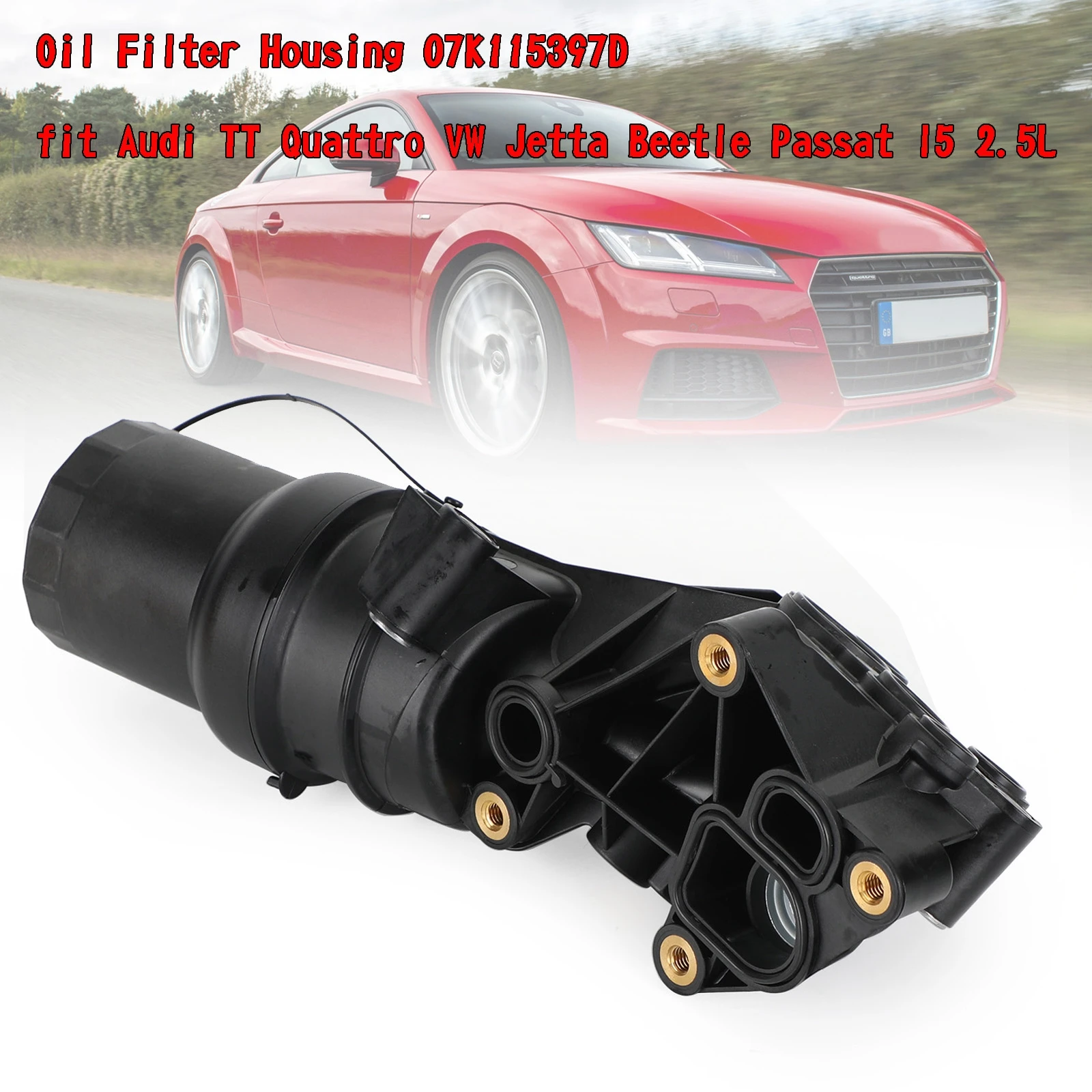 Artudatech Oil Filter Housing 07K115397D fit For Audi TT Quattro VW Jetta Beetle Passat l5 2.5L Car Accessories