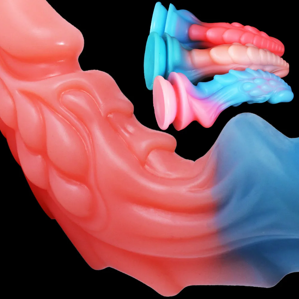 Dragon Dildos Hot Selling Big Monster Dildo For Women Animal Phallus Alien Fantasy Dildo Anal Toys Thick Luminous Dildo Sex Shop