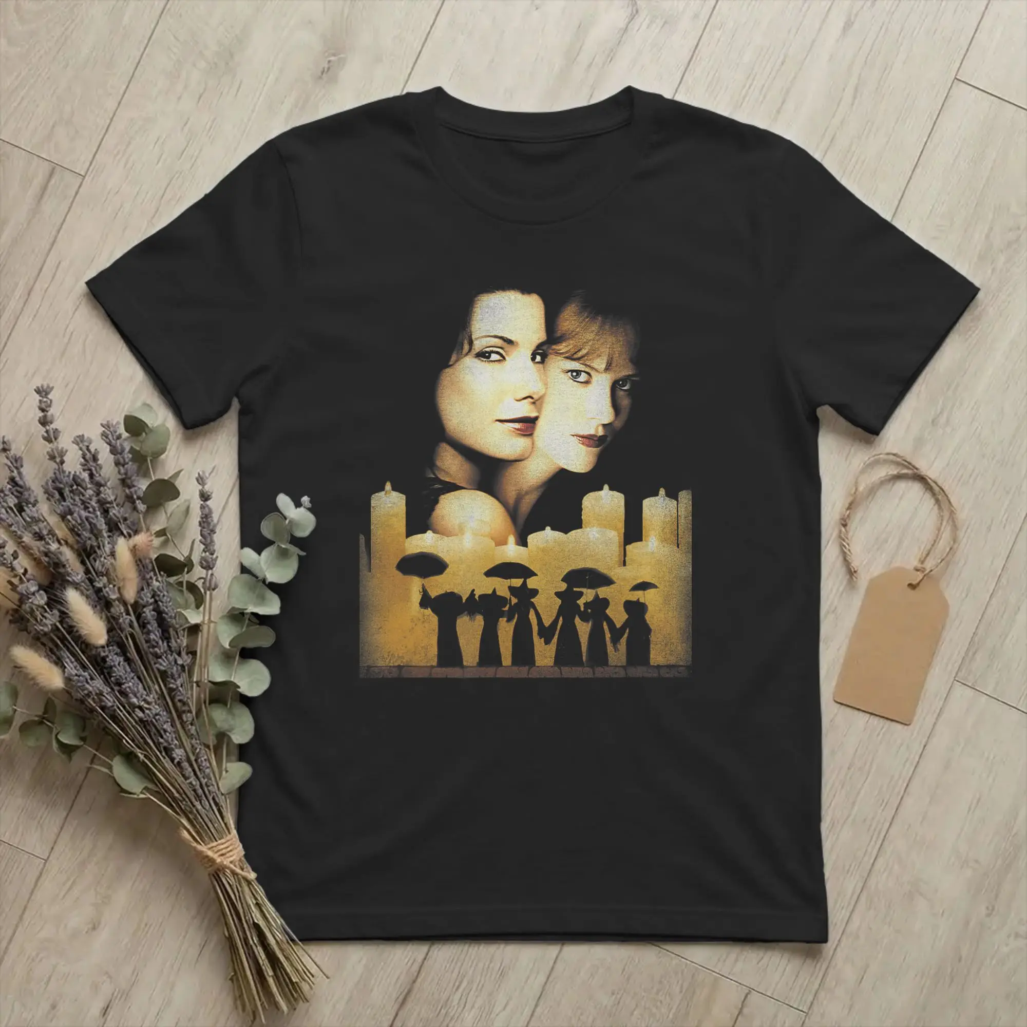 Men's Practically Sisters Poster Magic T Shirt Witch Gillian 100% Cotton Novelty Short Sleeve Round Collar Tee Plus Size T-Shirt