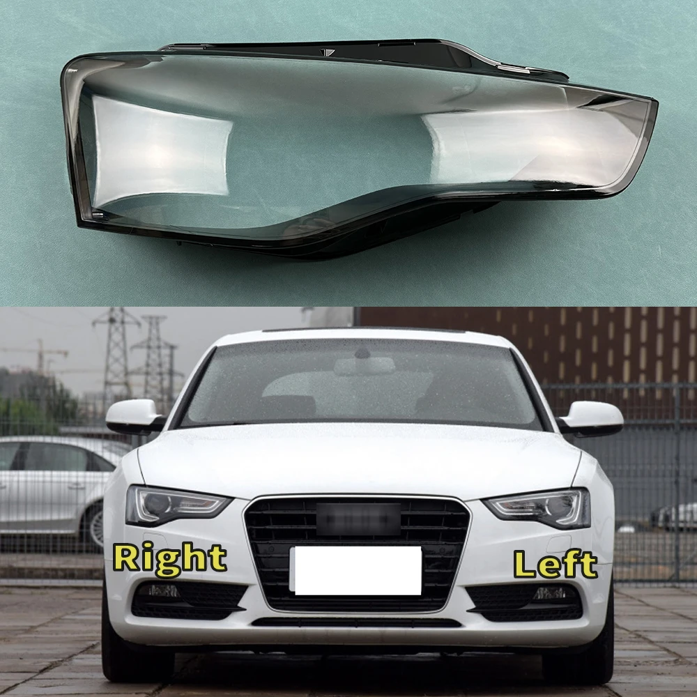 

For Audi A5 S5 RS5 2012 2013 2014 2015 2016 Transparent Headlamp Cover Lamp Shade Front Headlight Shell Lampshade Lens shell