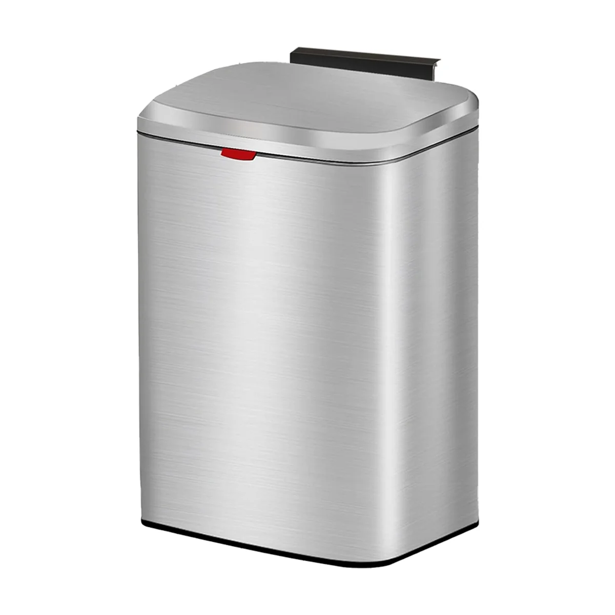 HITL Hanging Kitchen Stainless-Steel Small Trash Can with Lid, 2-In- Compost Bin for Counter Top & , 8L