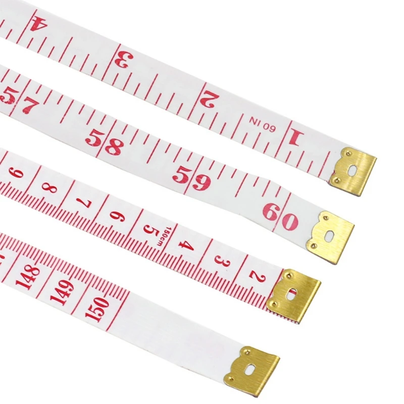 Soft Tape Measure Double Scale Body Measuring Tape Sewing Ruler Fashion Tape Fabric Tape Measure with Double Reading M4YD