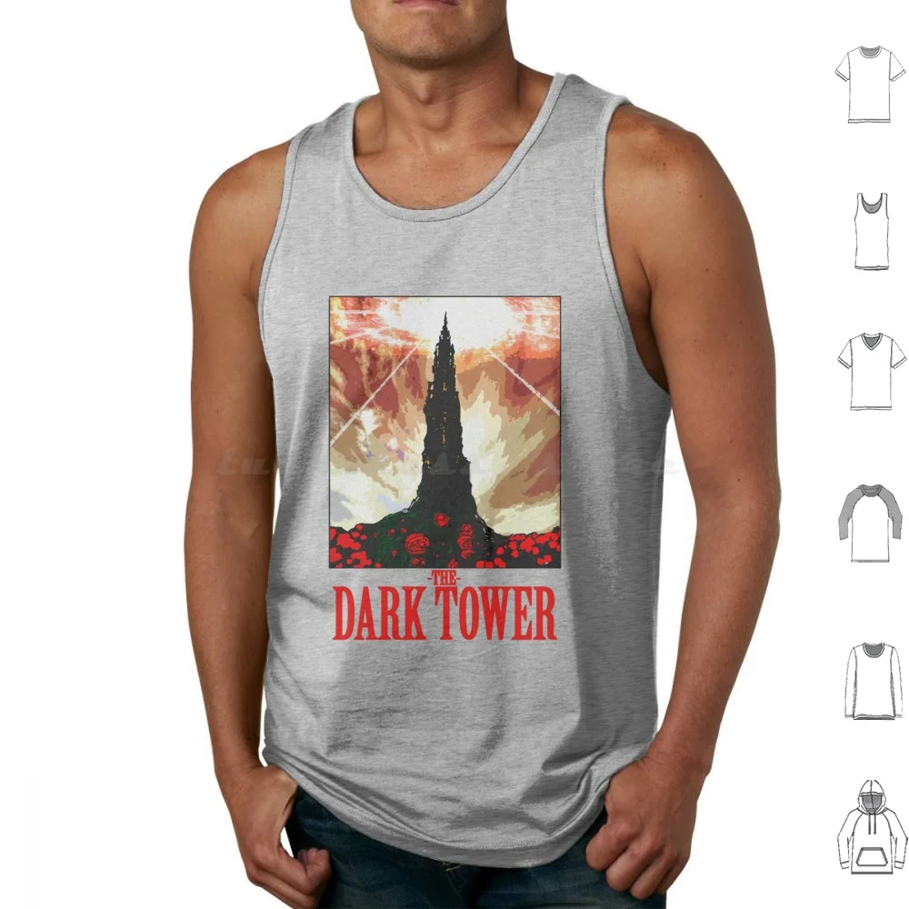 Visit The Dark Tower Tank Tops Print Cotton The Dark Tower Tower Roland Gunslinger Dark Dark Tower Horror King Ka