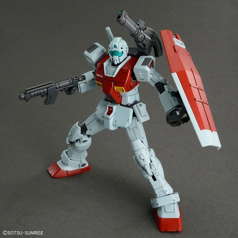 Bandai Original Gundam ชุด Hg TRGM-79 GM (SHOULDRE CANNON/MISSILE POD) ตัวเลขการกระทําของเล่นสะสมเครื่องประดับของขวัญ