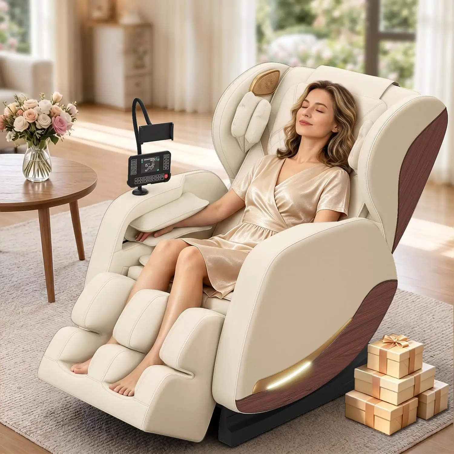 Massage Chair Full Body, 14 Fixed Rollers, Zero Gravity Recliner, Customized
