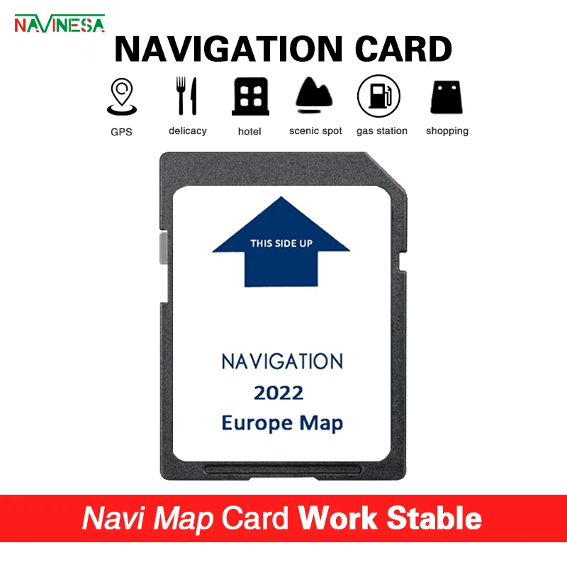 Europe Navigation SD MAP GPS Software Sat NAV Card 2022 For IVECO Stralis Hi-Way Car