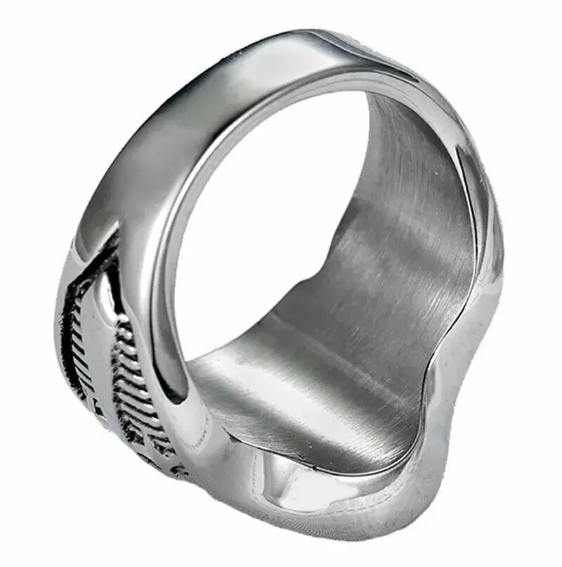 Vintage Christian Knights Templar Biker Cross Stainless Steel Men's Rings Size 7-14 Jewelry Accessories