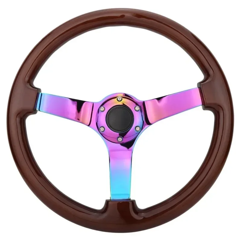 

Automobile Refitting Competitive Personality 14 Inch Racing Car Phoebe Peach Gold Frame 350mm Universal Steering Wheel