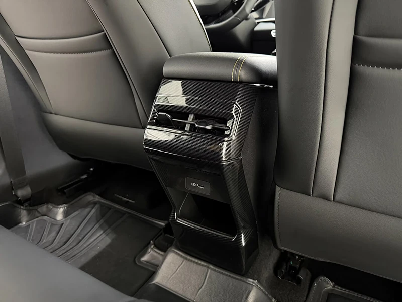 For Geely New Coolray Proton X50 2025 2026 2027 Carbon Fiber Style Armrest Box Rear Air Vent Frame Trim Cover