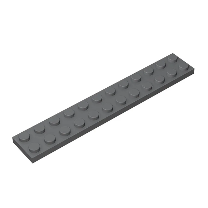 10pcs 2445 Plate 2 x 12 Dots Thin Figures Bricks Toys For Technical Building Block Compatible Accessories Assemble Replaceble MO
