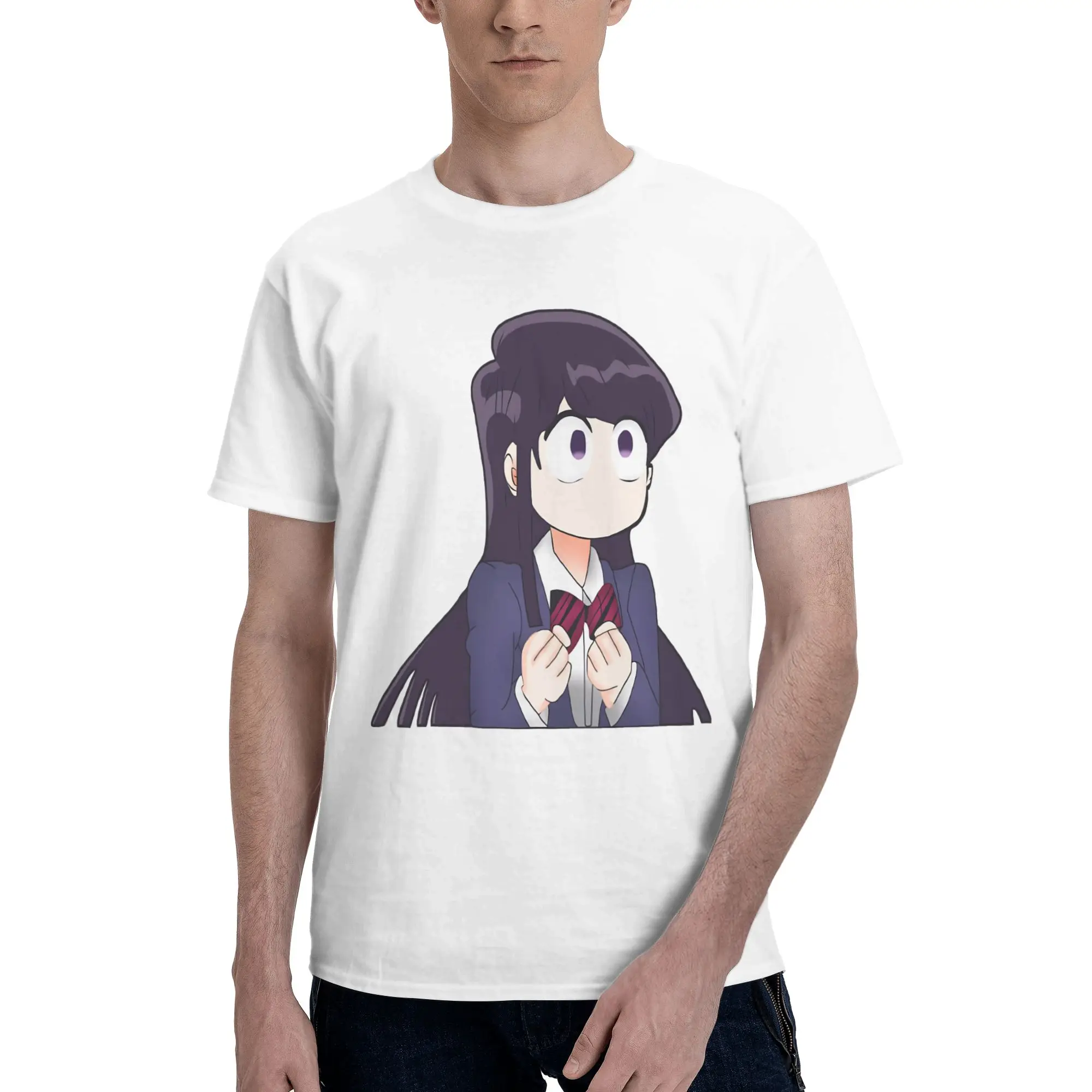 Kawaii Komi Komi-San Cant CommunicateSoft Reversible T-shirt Light Commuting Tee