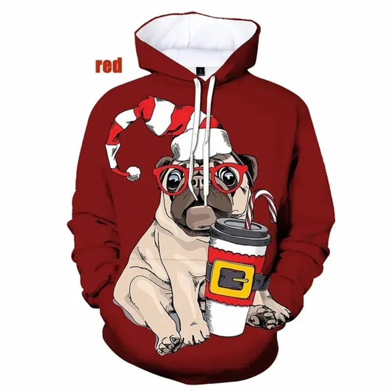 

PUG Dog Graphic Hoodies for Men 3D Print Cute Animal Pullovers Sweatshirt Kid Funny Hoodie Top Streetwear Sudaderas Para Hombres