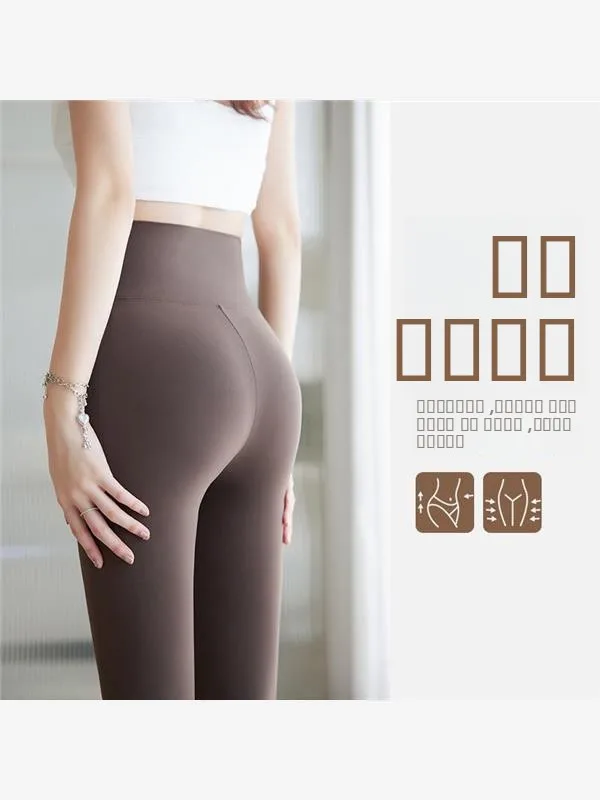 بنطلون يوجا نحيف عالي الخصر للنساء، ملابس رياضية ضيقة، سروال خارجي ضيق يظهر تفاصيل الجسم للصيف