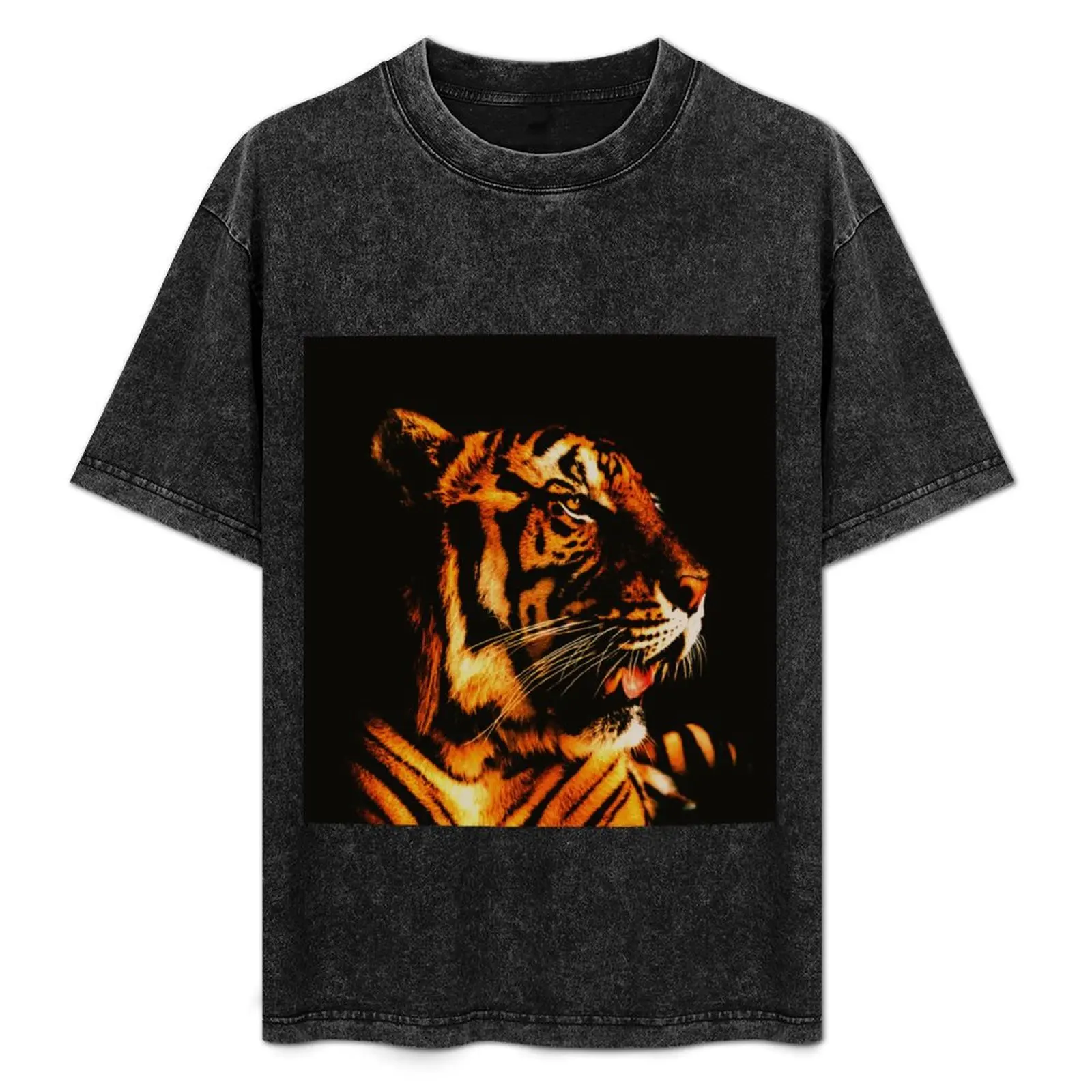 Face Tiger Graphic Design T-Shirt Simple Print Design T-Shirt