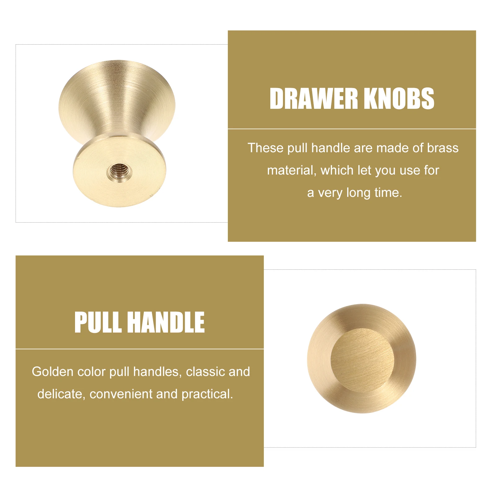 

2pcs All Drawer Drawer Knobs Pulls Cupboard Pull Knob Gold Single Hole Wardrobe Knobs Furniture Cabinet Hardware Brass