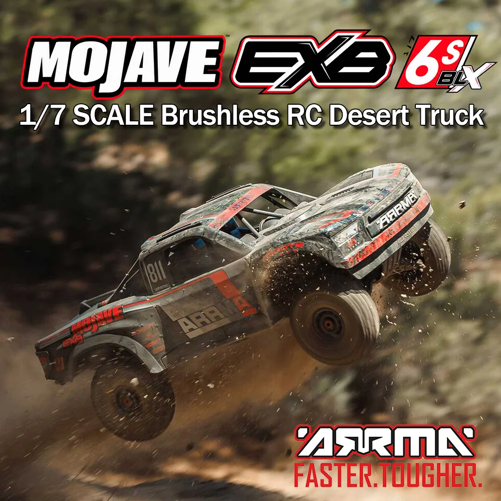ARRMA MOJAVE EXB V3 ARA7704V3T1 6S Brushless Desert Truck 1/7 RC Electric Remote Control Model Car Adult Toys