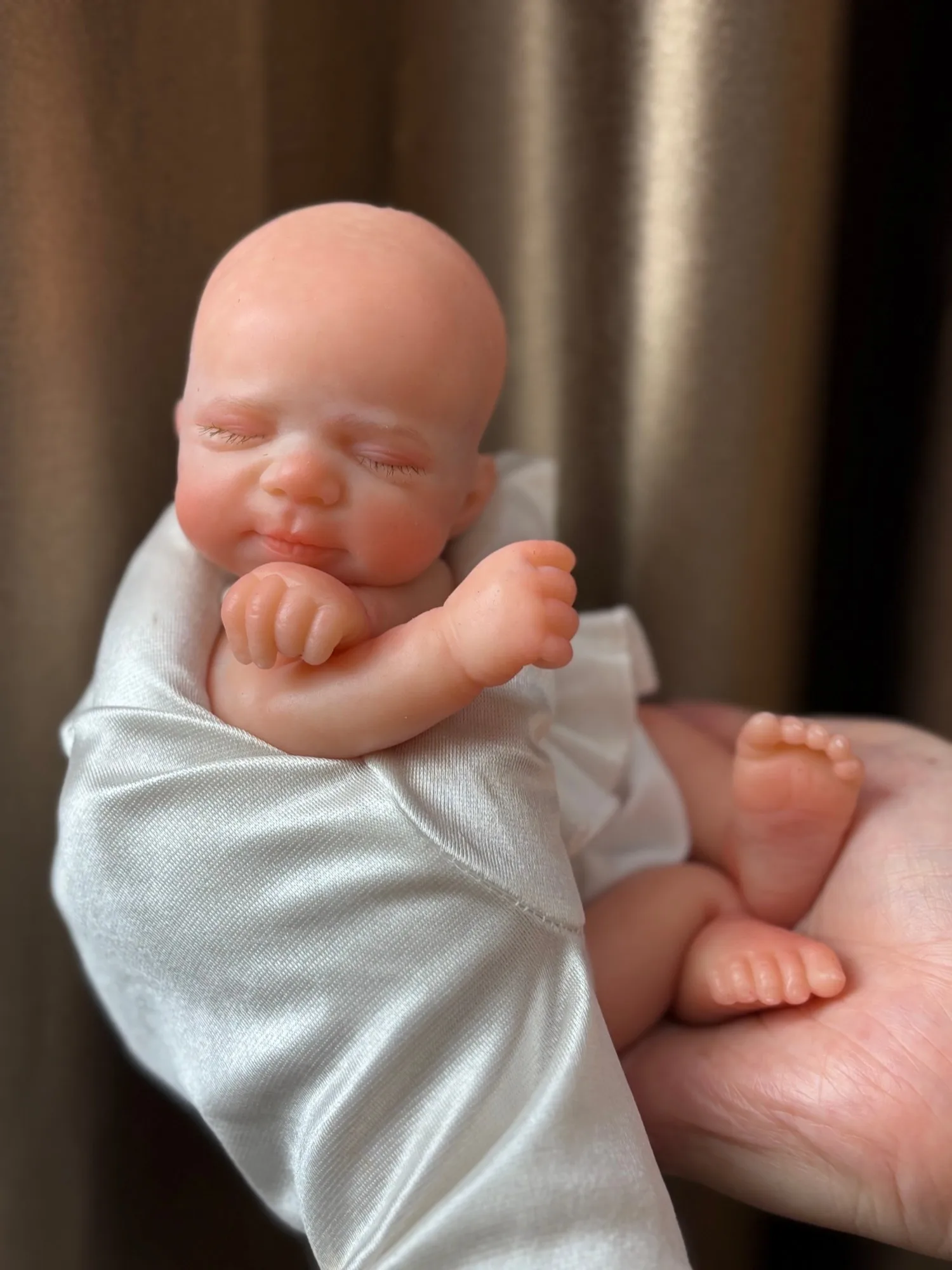 AnjoDoll 8 بوصة/20 سنتيمتر سيليكون تولد من جديد دمية باسكال بيبي نابض بالحياة رسمت الجلد قابل للغسل دمية الوليد ، لعبة تحصيل هدية للأطفال #5