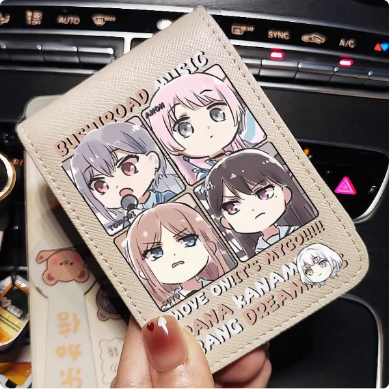 

Аниме BanGDream MyGO, модные кошельки с героями мультфильмов, кошелек из искусственной кожи, держатель для карт, сумка для денег, подарок 2103, косплей
