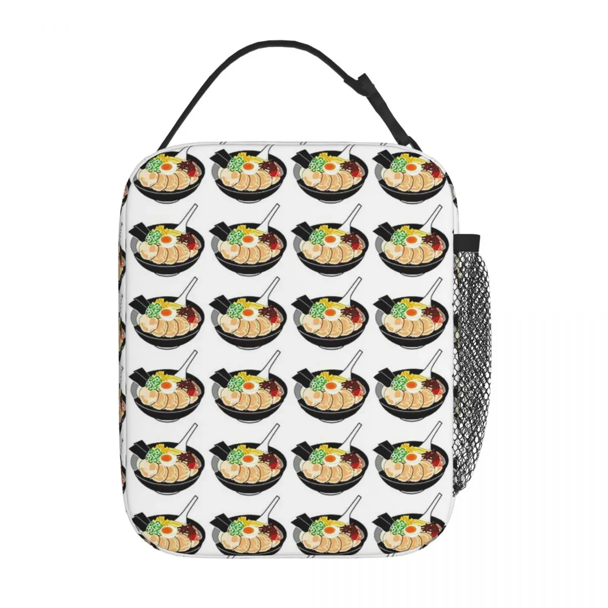 Ramen Noodles Bowl Looks Yummy Insulated Lunch Bag for Women Children Leakproof Food Boxes Thermal Lunch Box Tote